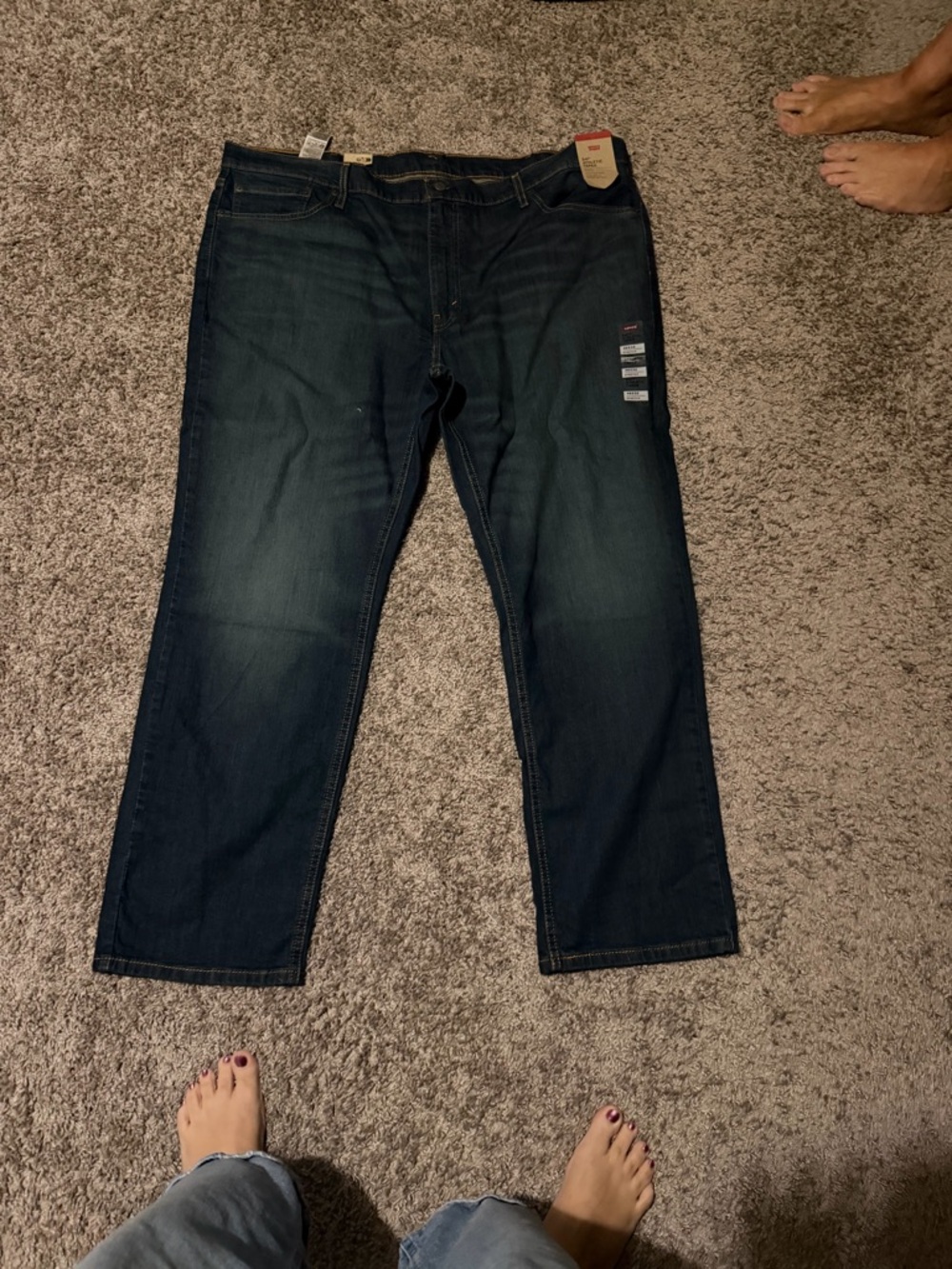 Levi's Men's Dark Blue Straight-Leg Jeans